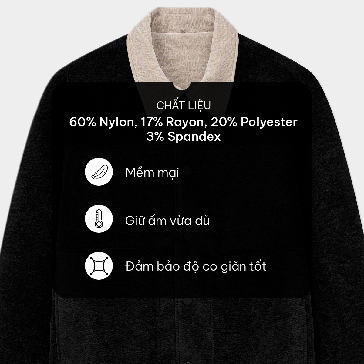 Áo Khoác Nhung Regular 5213