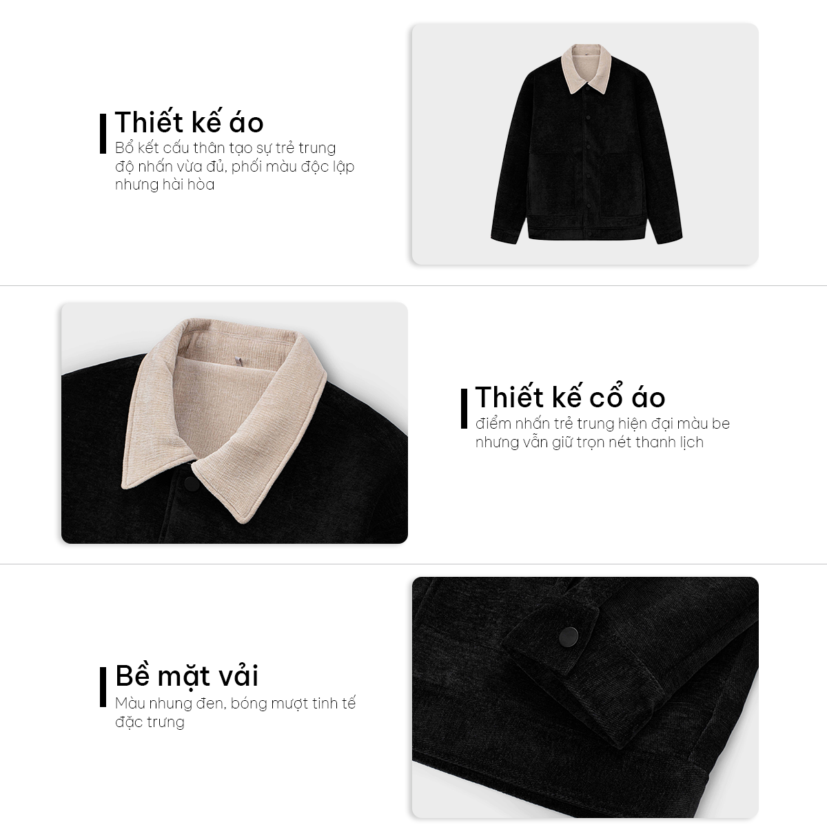 Áo Khoác Nhung Regular 5213