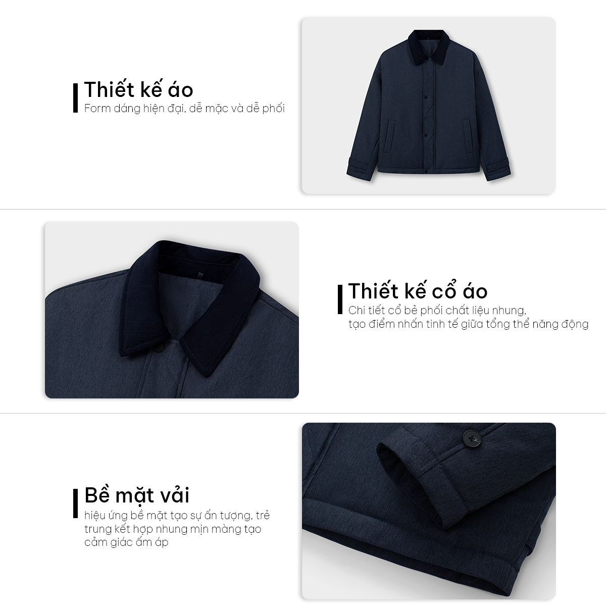 Áo Khoác Phao Nhồi Bông Regular 5218