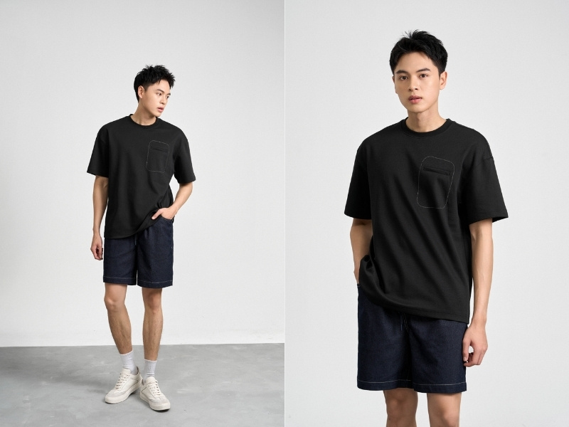 Áo đen phối quần màu gì