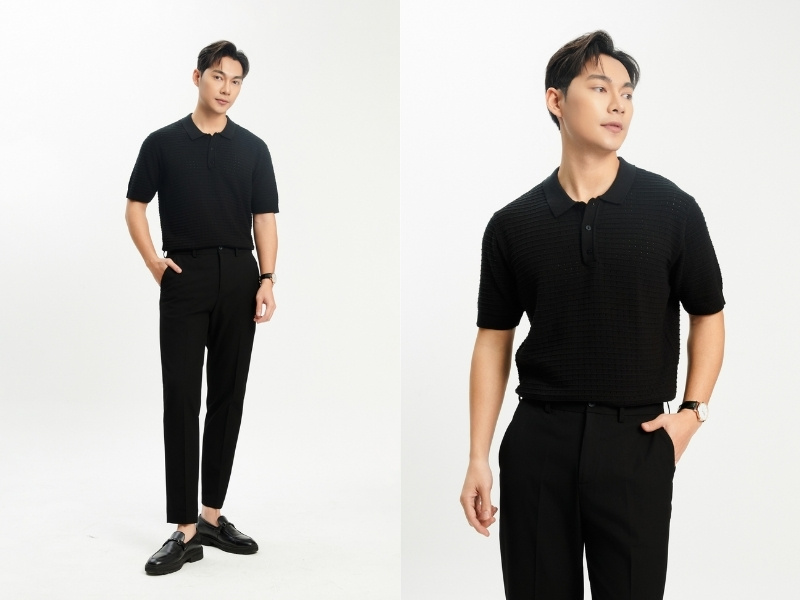 Áo đen phối quần màu gì