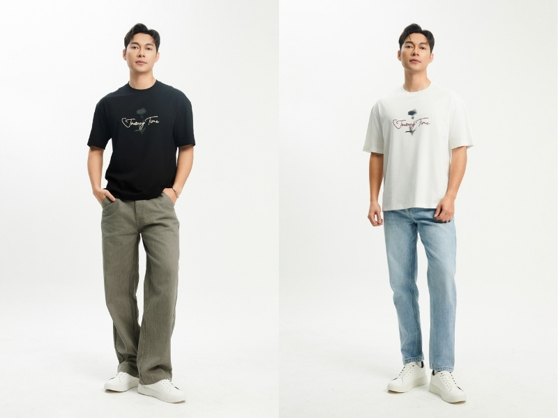 phối đồ với giày thể thao