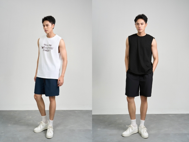 phối đồ với giày thể thao