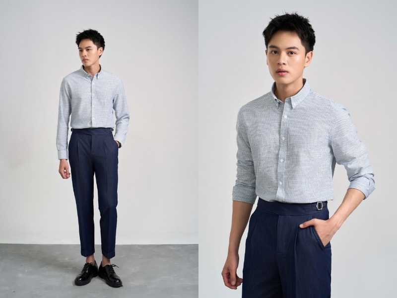 phối đồ thời trang cho nam cao 1m60