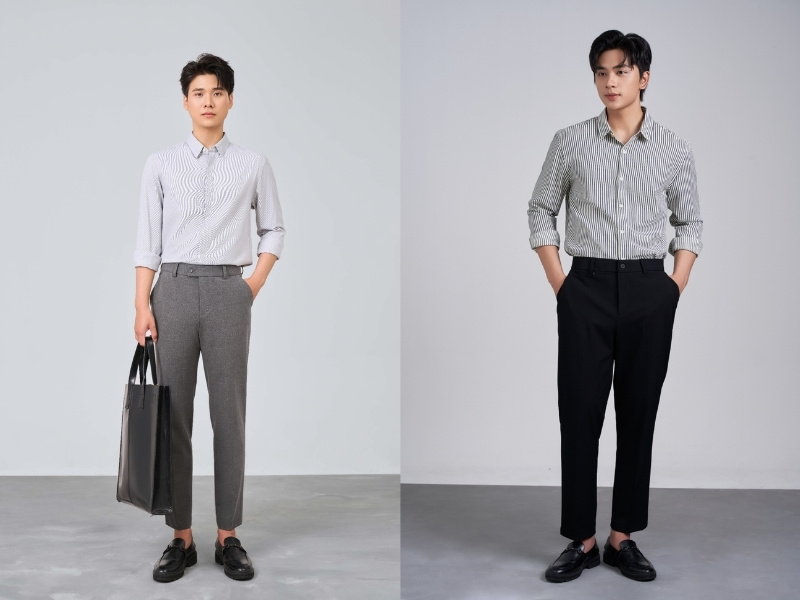 phối đồ thời trang cho nam cao 1m60