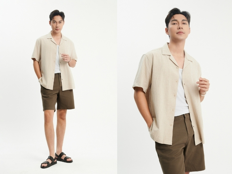 quần nâu phối áo màu gì 