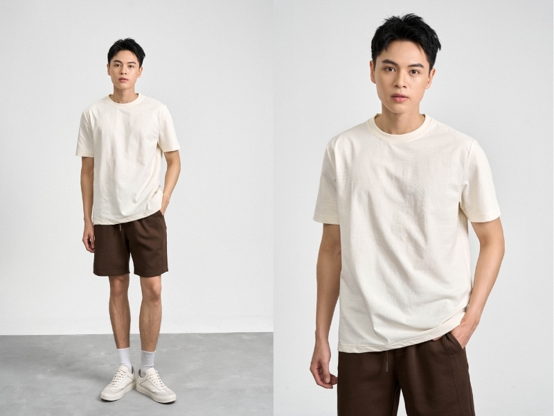 quần nâu phối áo màu gì 