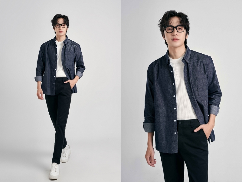 quần jean đen phối với áo màu gì