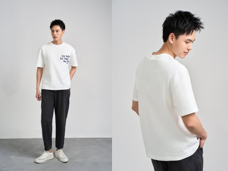 quần jean đen phối với áo màu gì