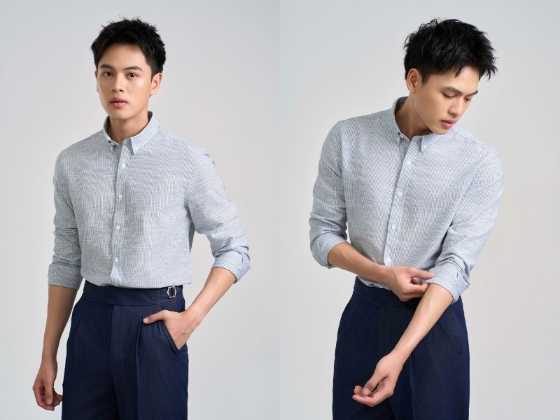 Cách xắn tay áo sơ mi đẹp chuẩn quý ông