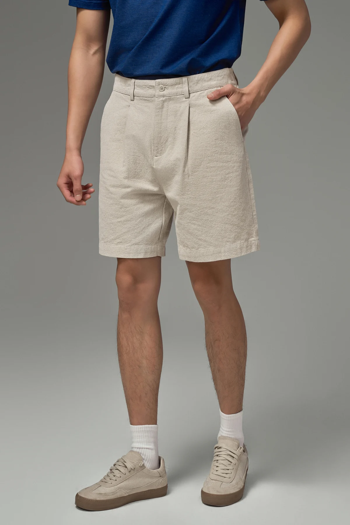 Quan-Short-Kaki-Cap-Chun-1-2-Vai-Tron-Classic-8182-3-v1774343493